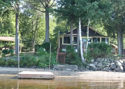 Lake house from lake